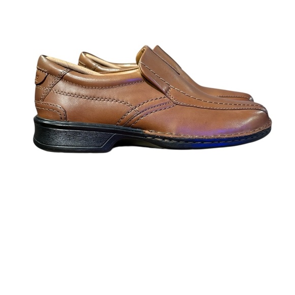 Clarks Men\'s Escalade Step Brown Leather Slip-On Loafers Comfort Business Casual main image 4